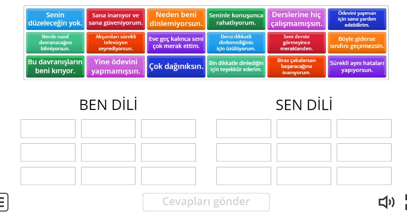 Ben Dili mi? Sen Dili mi? Online Eşleştirme