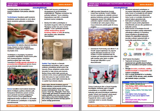 Yardımlaşma ve Dayanışma Faaliyetlerinin Toplumsal Birliğe Etkisi