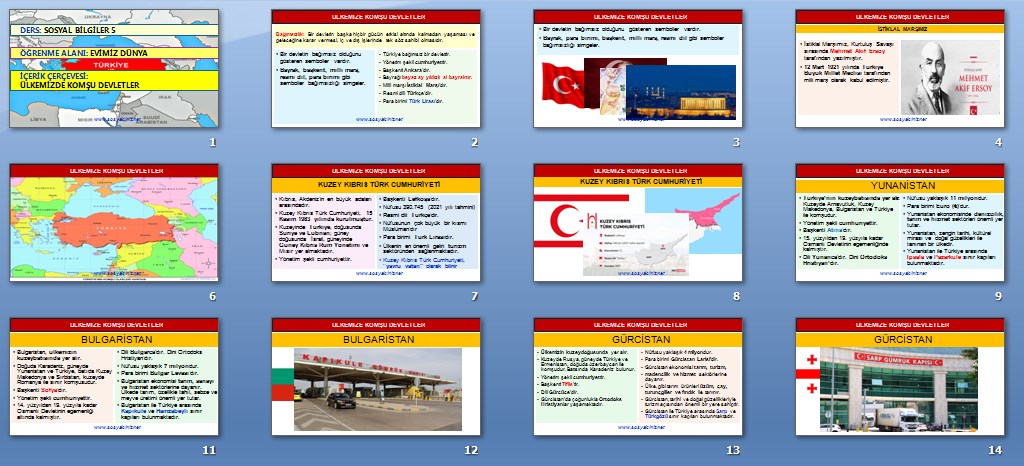 Ülkemize Komşu Devletler Sunu