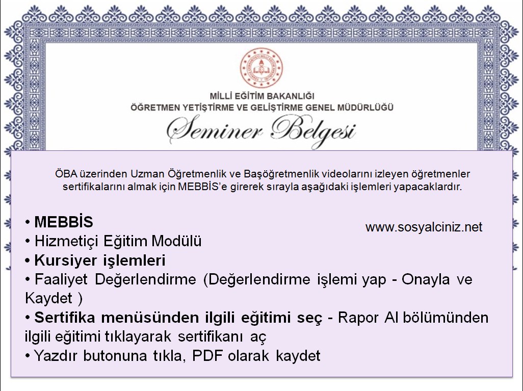 Uzman Öğretmenlik ve Başöğretmenlik Sertifikası Nasıl Alınır?