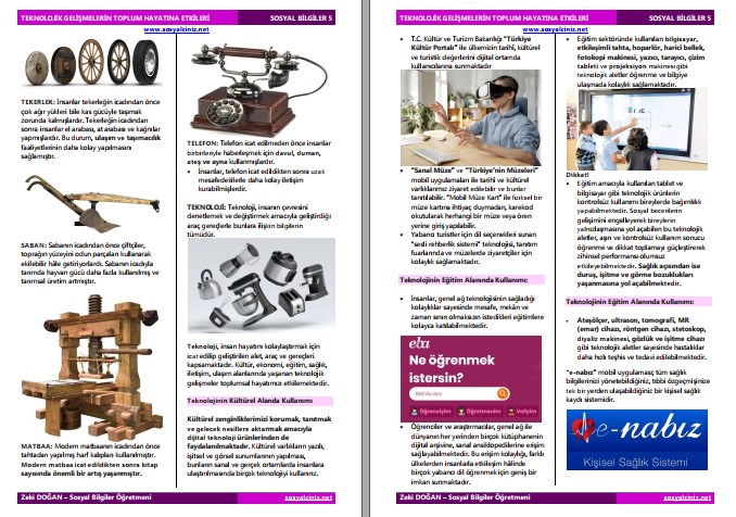 Teknolojik Gelişmelerin Toplum Hayatına Etkileri