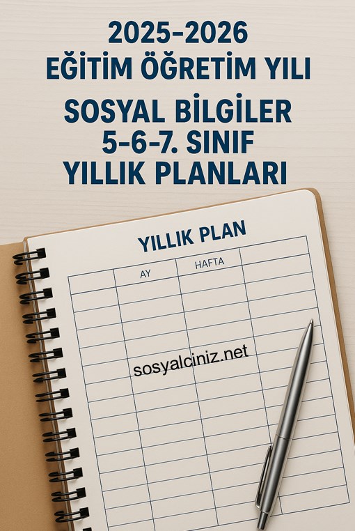 2025-2026 6. Sınıf Sosyal Bilgiler MEB Yıllık Planı (Word)