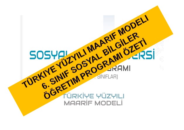 TYMM 6. SINIF SOSYAL BILGILER ÖĞRETIM PROGRAMI ÖZETI