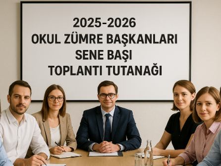 2025-2026 Okul Zümre Başkanları Sene Başı Toplantı Tutanağı