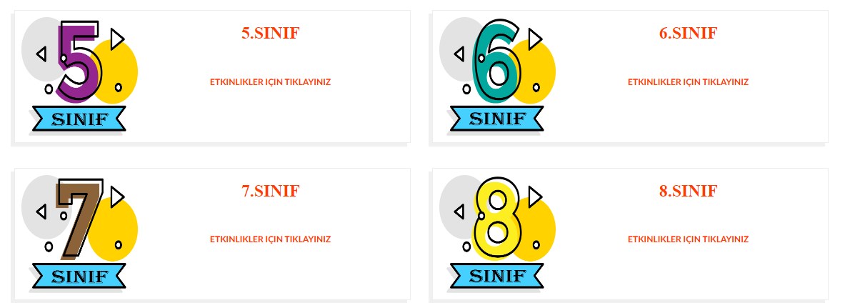 Ortaokul 5-6-7-8. Sınıf Rehberlik Etkinlikleri