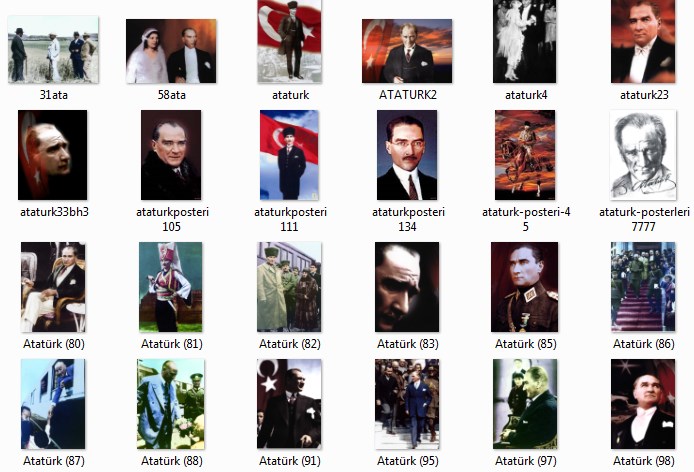 Renkli Atatürk Resimleri