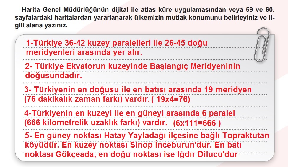 Ülkemizin Mutlak ve Göreceli Konumunu Belirleme Ders Kitabı Sayfa 68