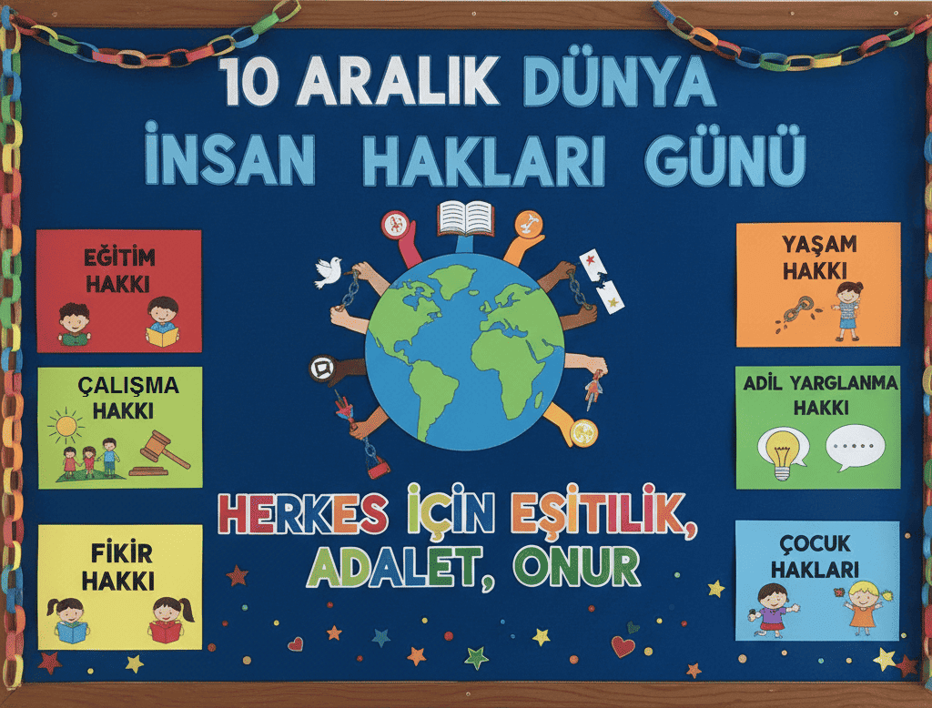 10 Aralık İnsan Hakları Günü Panosu