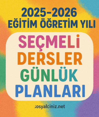 1-5 Aralık 2025 Seçmeli Dersler Günlük Planları 2
