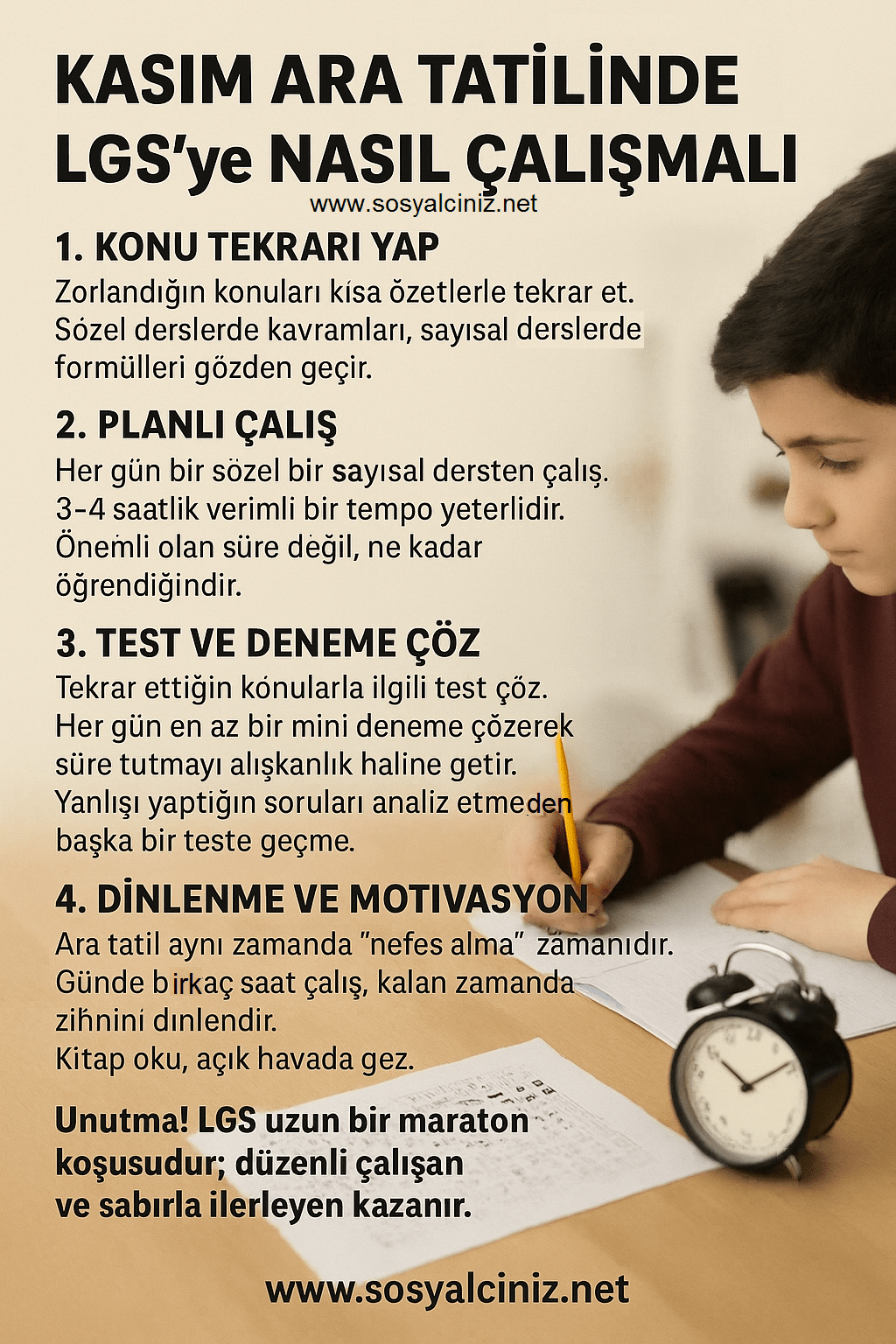 Kasım Ara Tatilinde LGS’ye Nasıl Çalışmalı