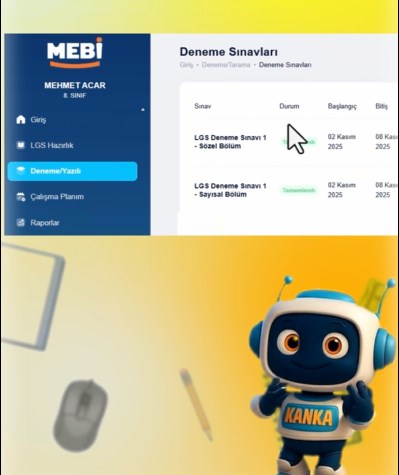 MEBİ LGS Deneme Sınavlarına Nasıl Girilir?