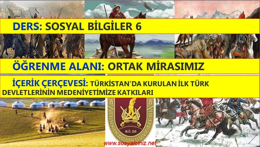 Türkistan’da Kurulan İlk Türk Devletlerinin Medeniyetimize Katkıları Sunu