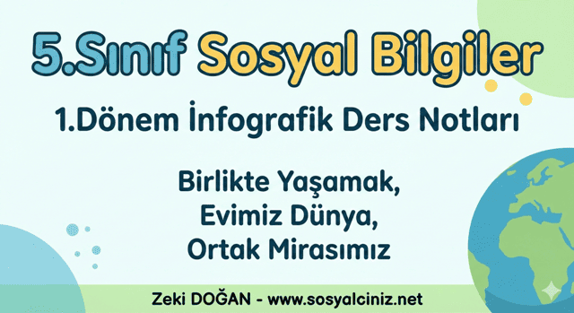 5.Sınıf Sosyal Bilgiler 1.Dönem İnfografik Ders Notları