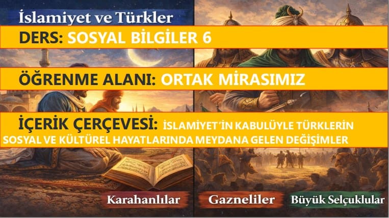 İslamiyet’in Kabulüyle Türklerin Sosyal ve Kültürel Hayatlarında Meydana Gelen Değişimler Sunu + PDF