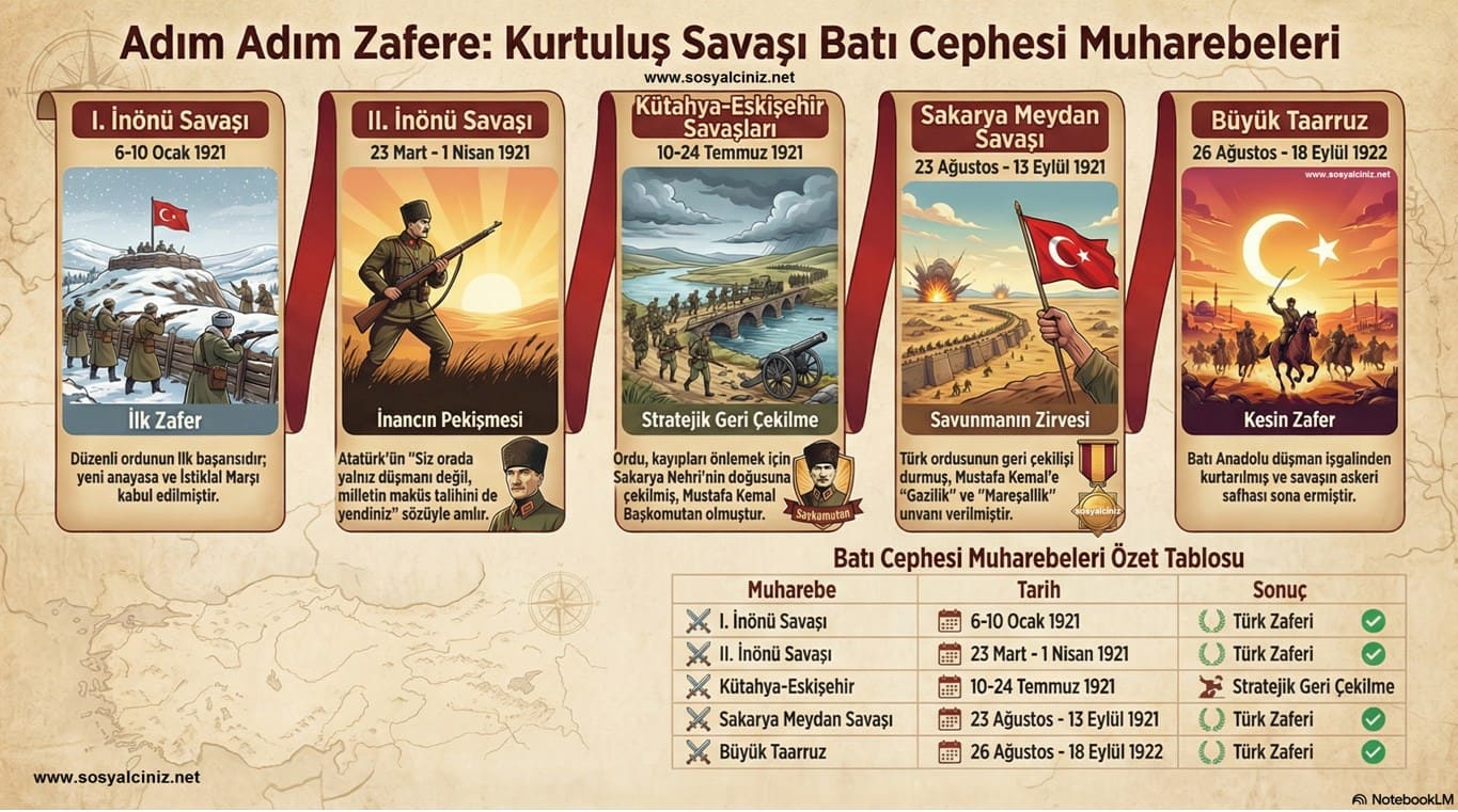 Kurtuluş Savaşı Batı Cephesi Muharebeleri