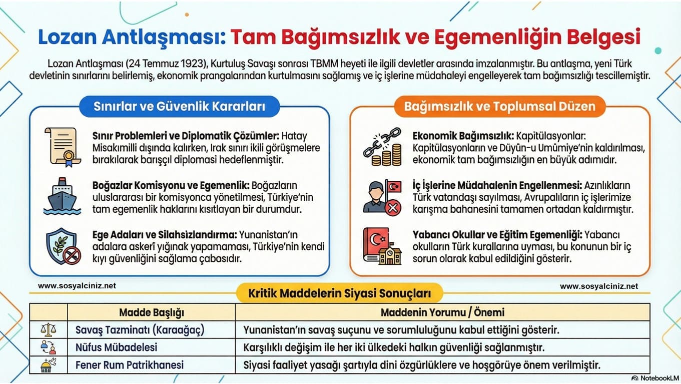 Lozan Barış Antlaşması Madde Yorumları