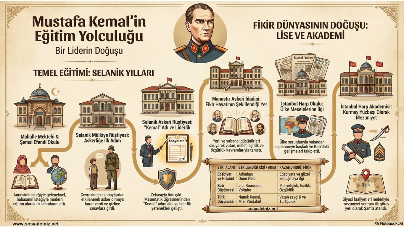 Mustafa Kemal’in Eğitim Yolculuğu