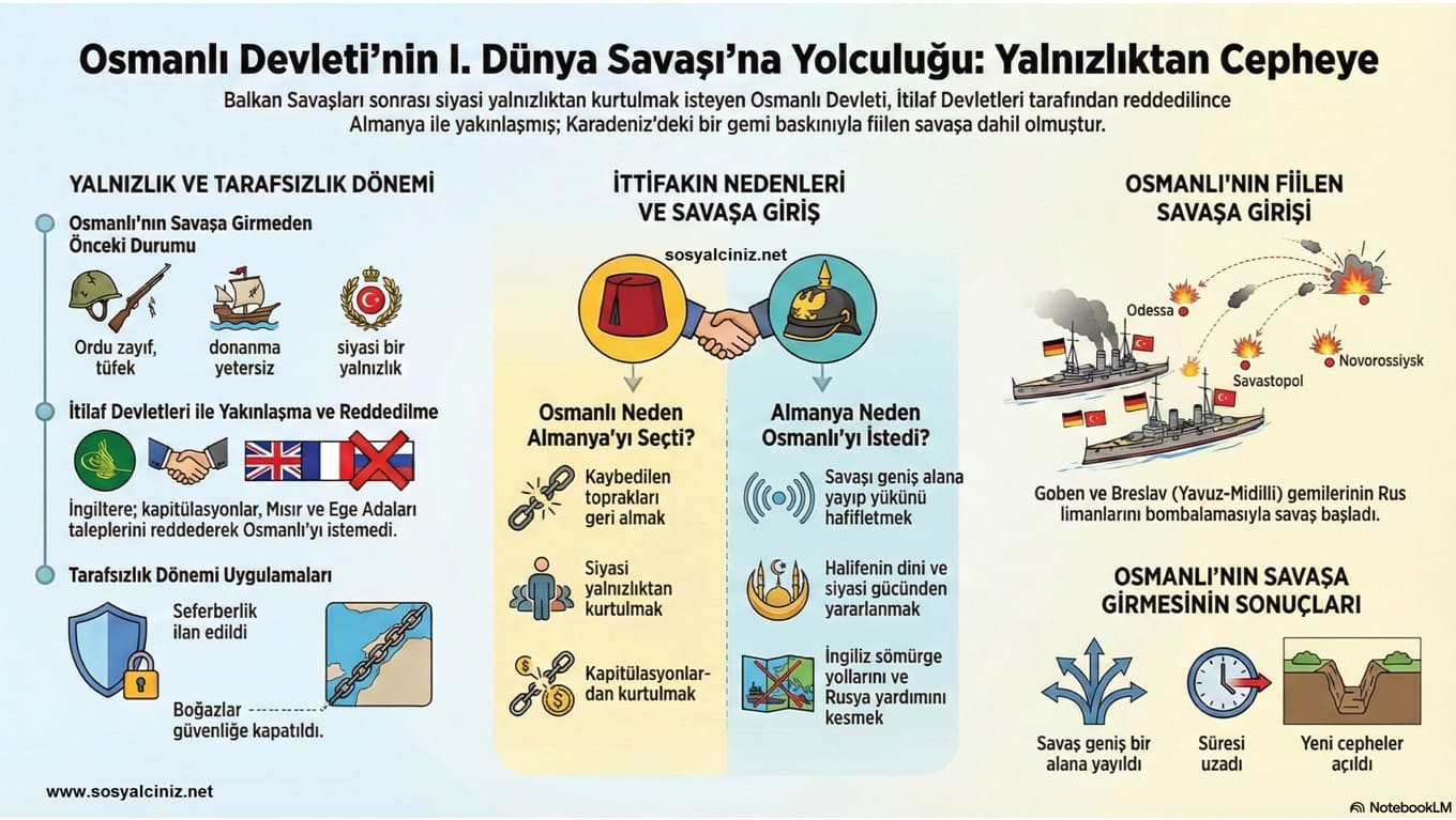 I.Dünya Savaşının Nedenleri ve Osmanlının Savaşa Girmesi