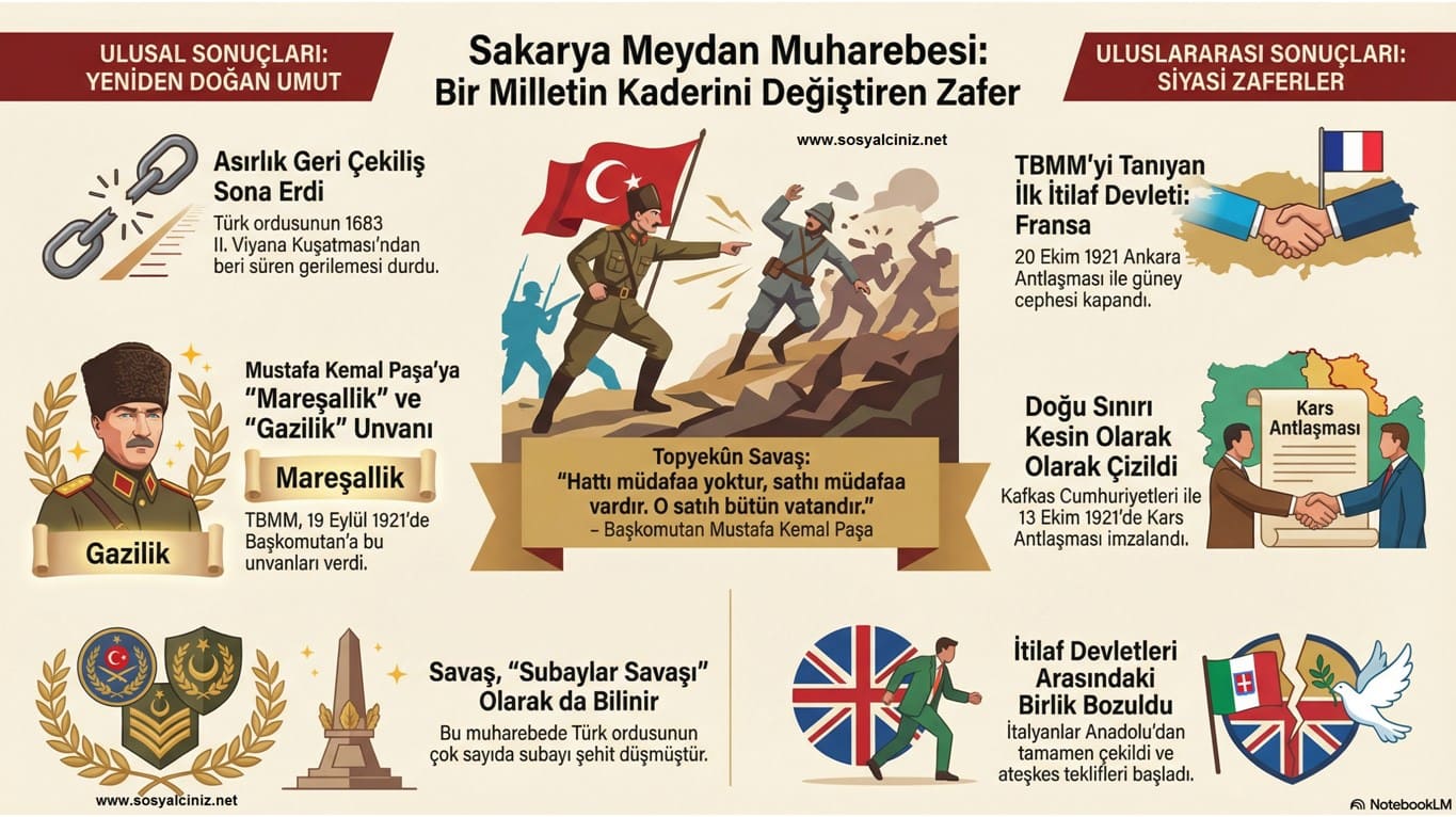 Bir Milletin Kaderini Değiştiren Zafer Sakarya Meydan Muharebesi