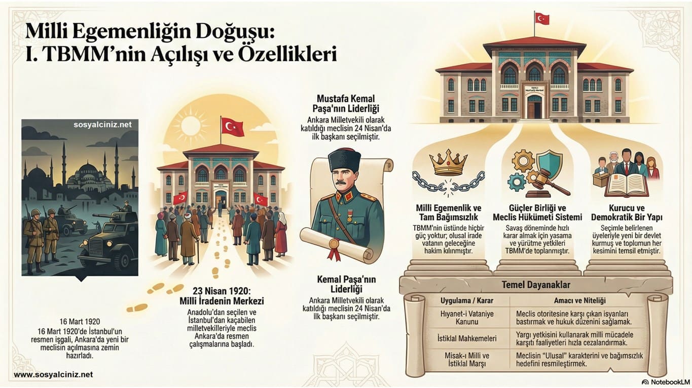 TBMM’nin Açılması Milli Egemenliğin Doğuşu
