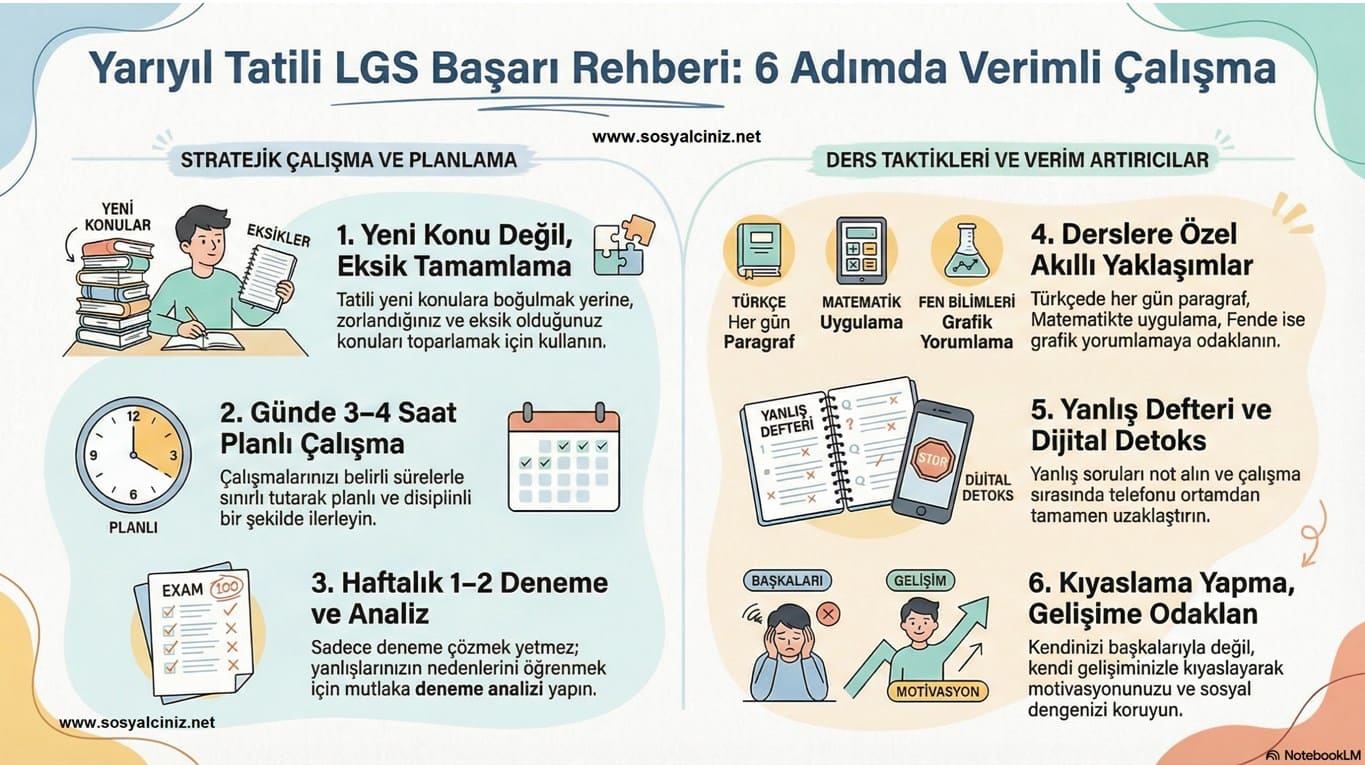 Yarıyıl Tatili LGS Çalışma Rehberi