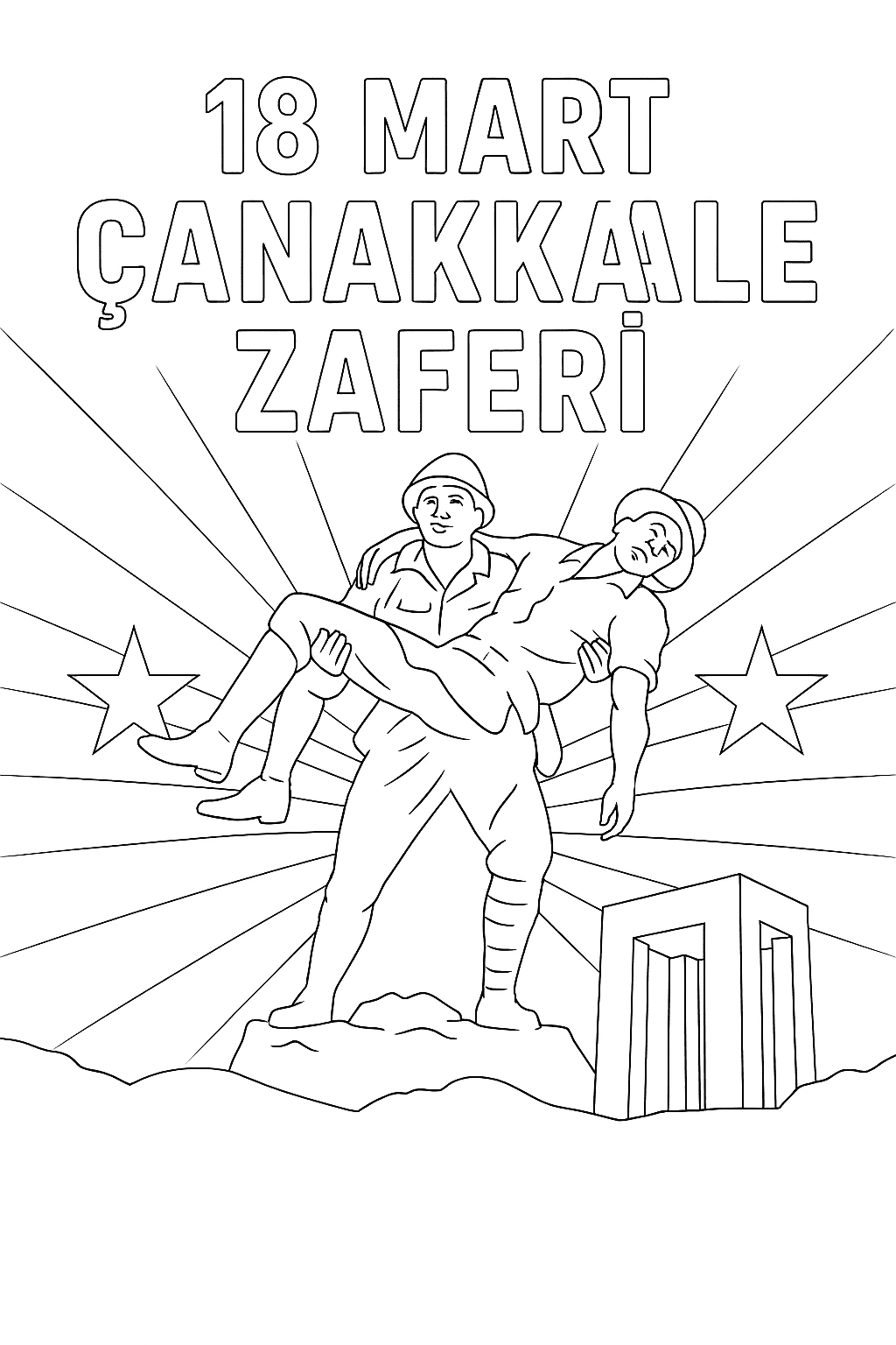 İstiklal Marşı ve Çanakkale Zaferi Pano Görselleri