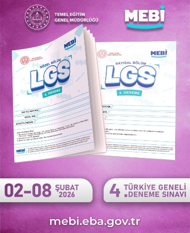 MEBİ Türkiye Geneli LGS Deneme Sınavı 4