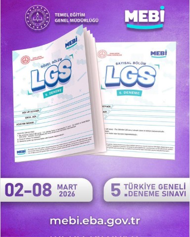 MEBİ Türkiye Geneli 5. LGS Deneme Sınavı