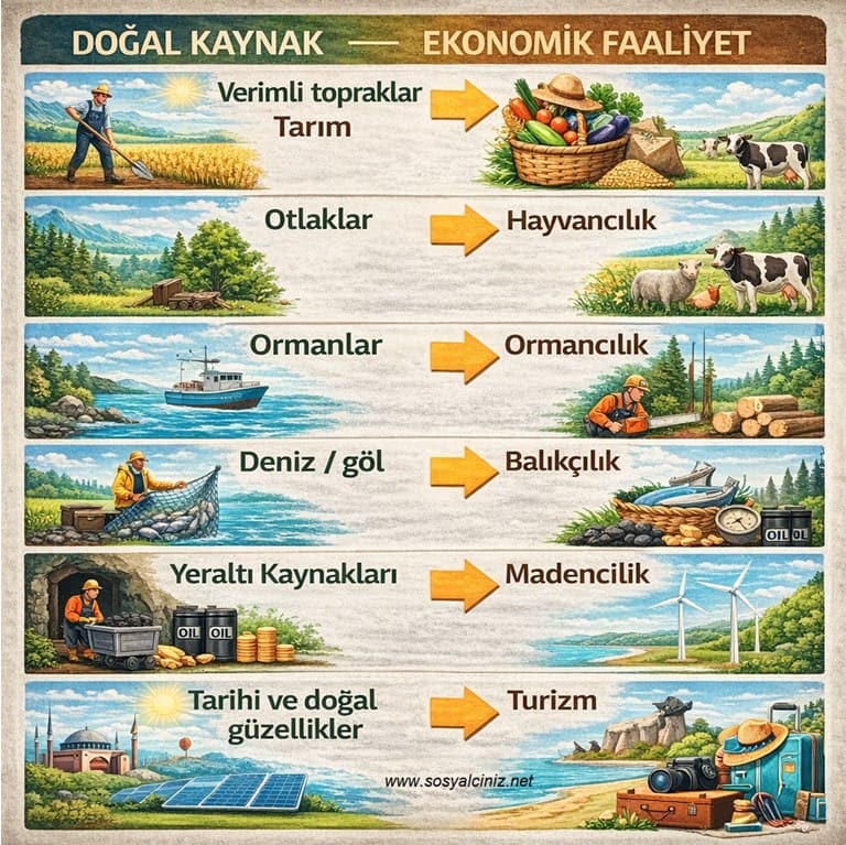 Doğal Kaynaklar ve Ekonomik Faaliyetler