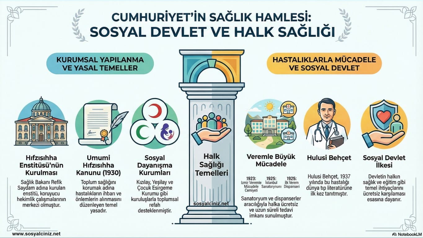 Sağlık Alanında İnkılaplar İnfografik