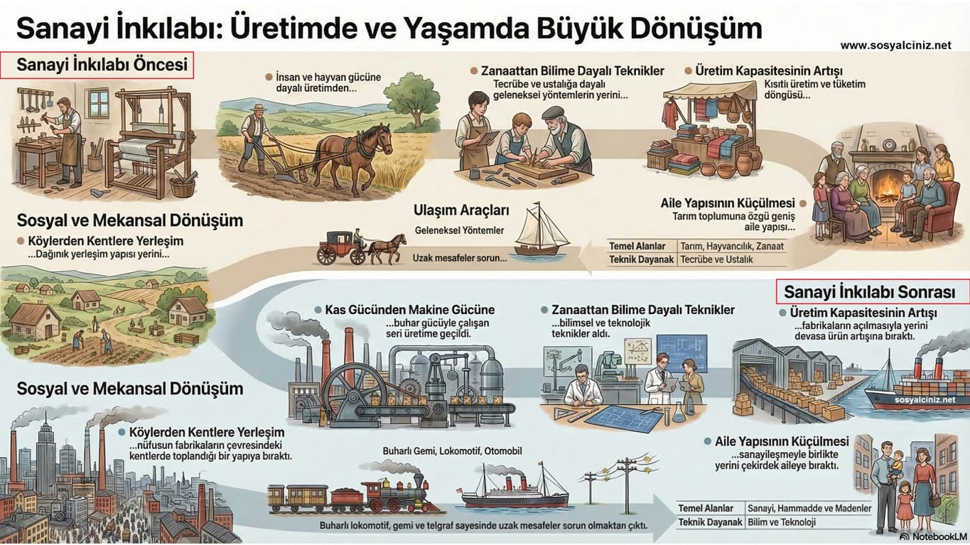 Üretim Teknolojisi Sanayi İnkılabı Öncesi ve Sonrası