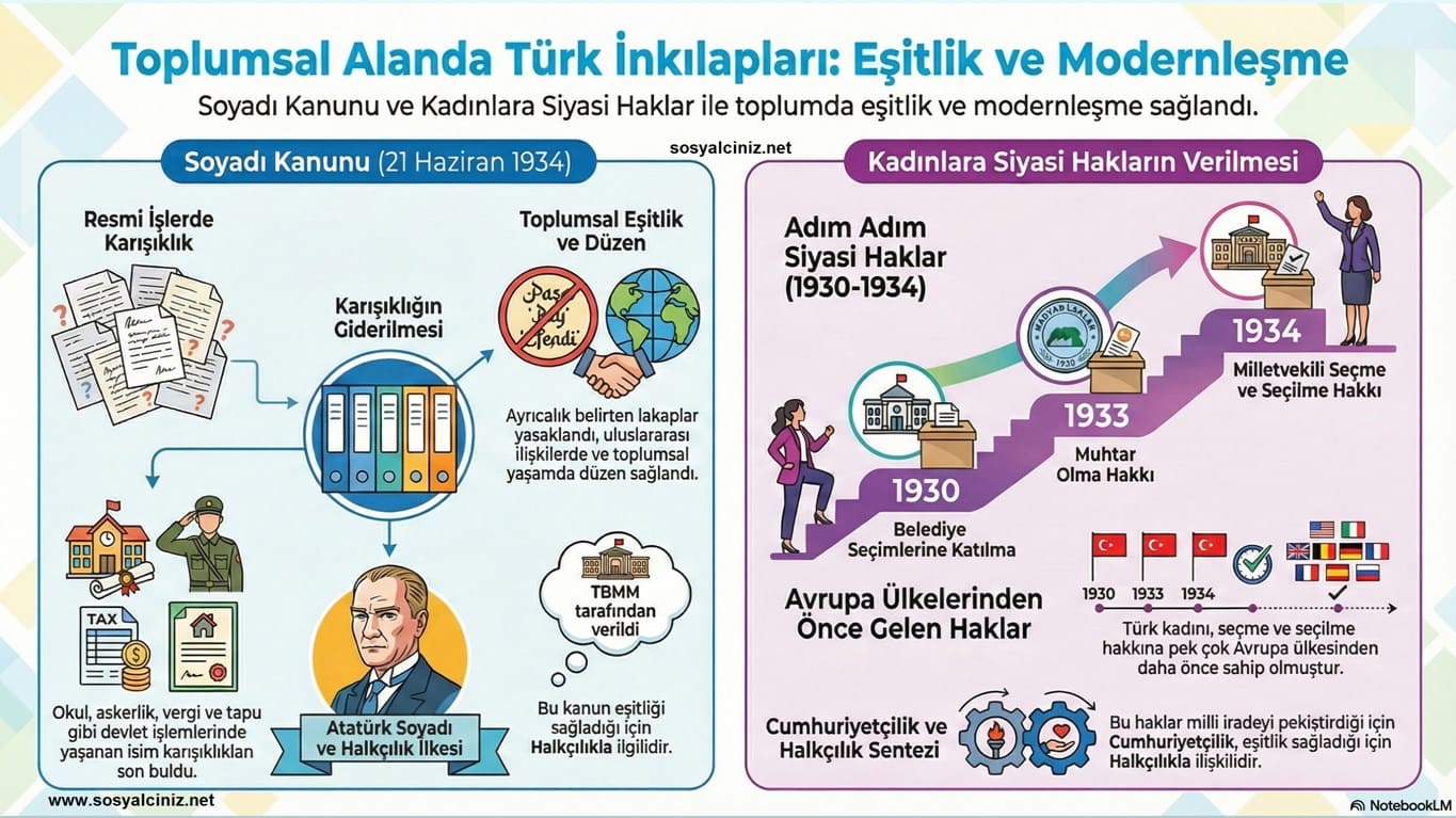 Toplumsal Alanda İnkılaplar Eşitlik ve Çağdaşlaşma