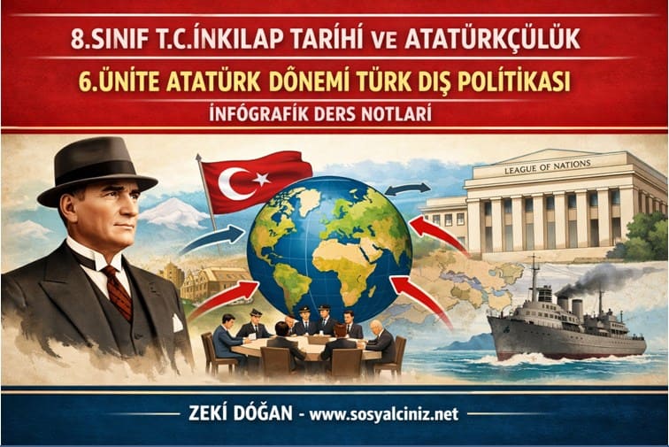 6.Ünite Atatürk Dönemi Türk Dış Politikası İnfografik Ders Notları