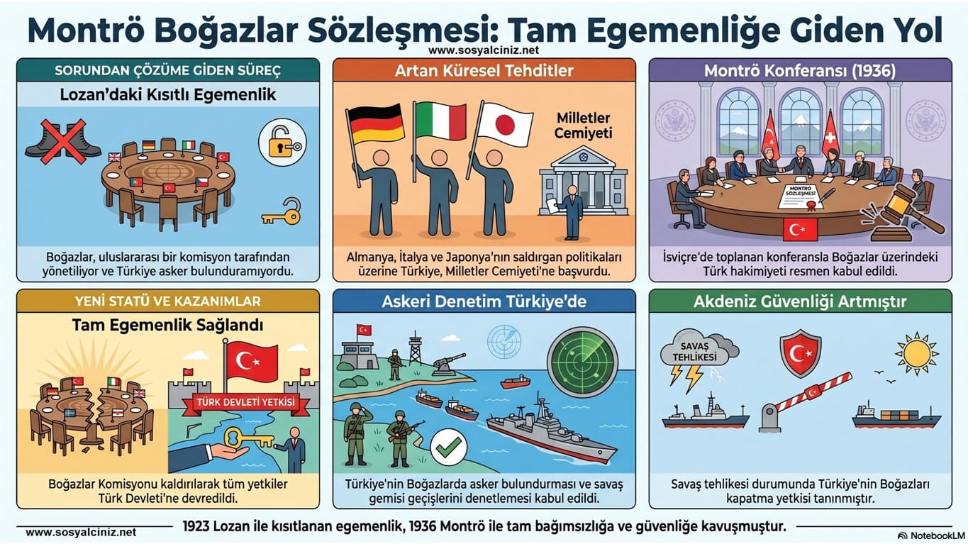 Montrö Boğazlar Sözleşmesi İnfografik