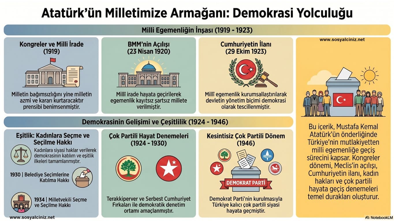 Atatürk’ün Milletimize Armağanı Demokrasi