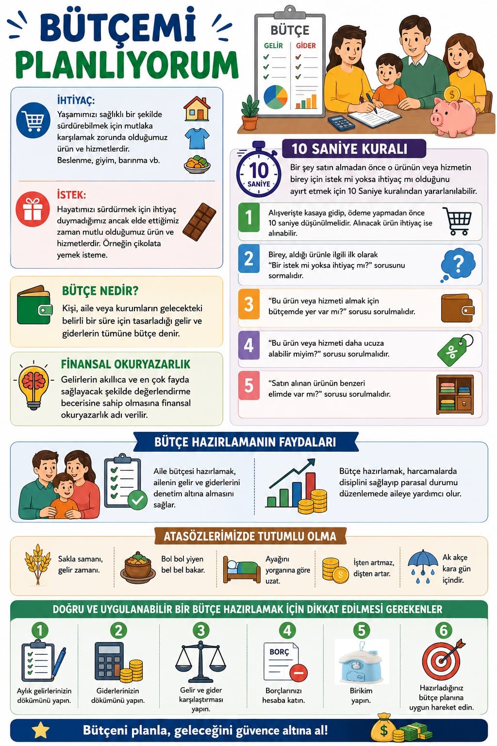 Bütçemi Planlıyorum İnfografik