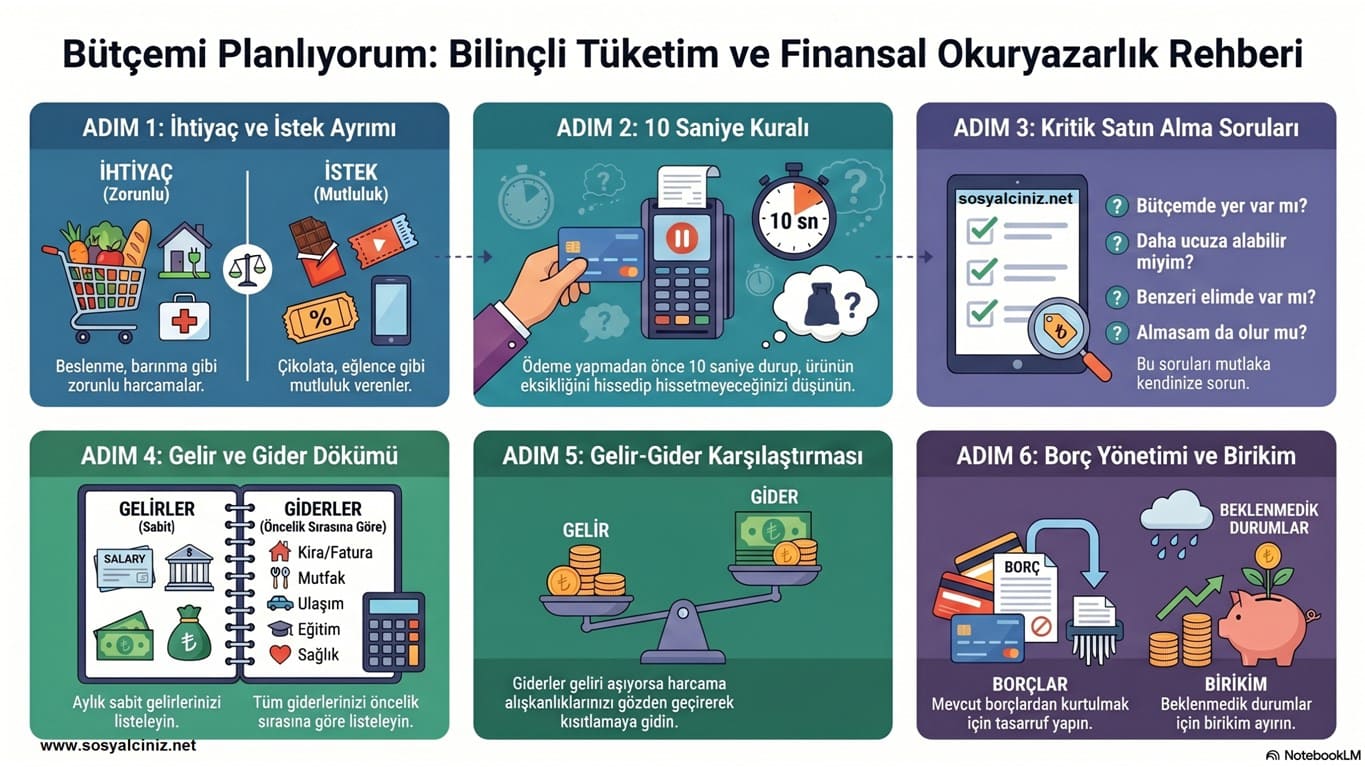 Bütçemi Planlıyorum İnfografik
