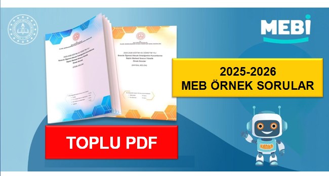 2025-2026 MEB LGS Örnek Sorular Toplu PDF