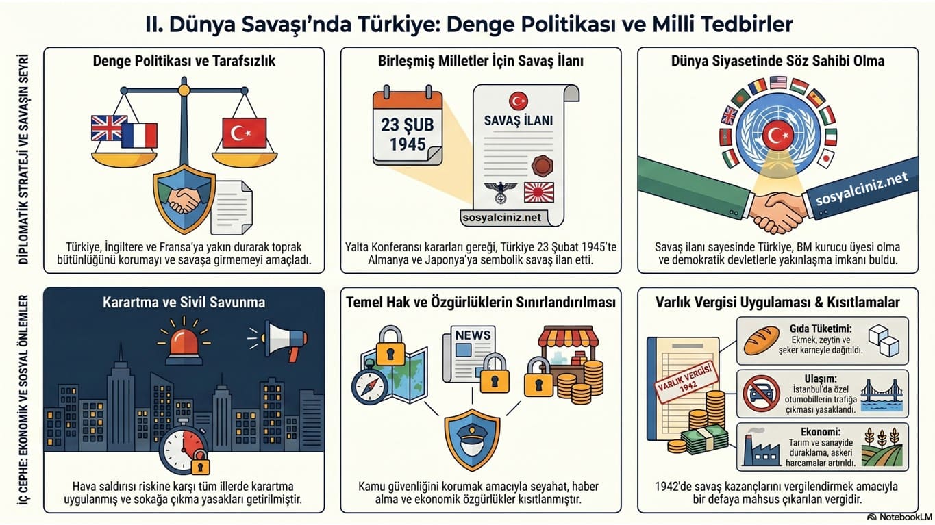 II. Dünya Savaşında Türkiye’nin Tutumu ve Savaşın Türkiye’ye Etkileri