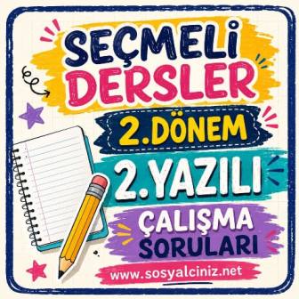 Ahlak ve Yurttaşlık Eğitimi II 2.Dönem 2.Yazılı Çalışma Soruları