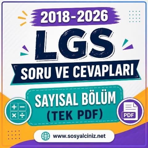 2018-2026 LGS Sayısal Bölüm Soru ve Cevapları