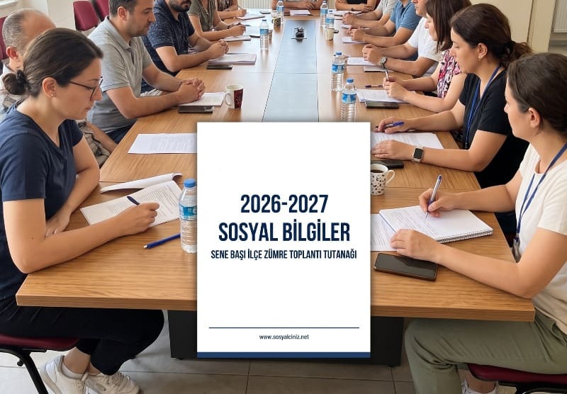 2026-2027 Sosyal Bilgiler Sene Başı İlçe Zümre Toplantı Tutanağı