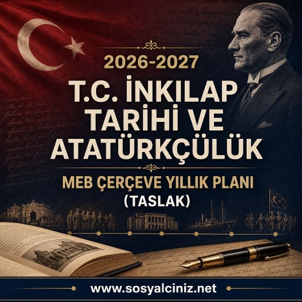 2026-2027 8.Sınıf T.C. İnkılap Tarihi ve Atatürkçülük MEB Çerçeve Yıllık Planı (Taslak)