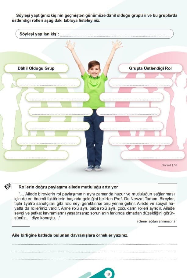 6.Sınıf Sosyal Bilgiler 1.Kitap Sayfa 17-18-19 Cevapları