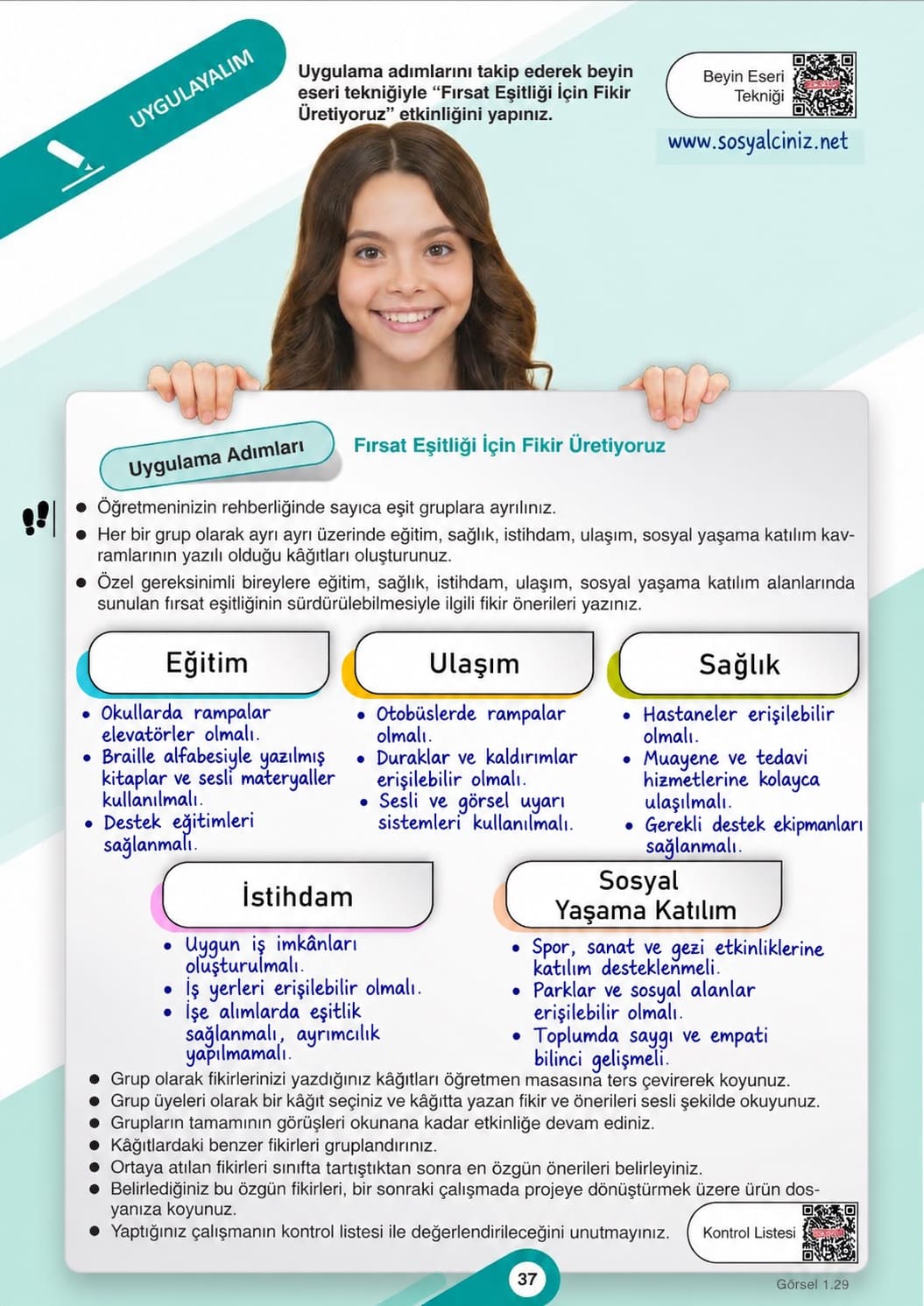 7.Sınıf Sosyal Bilgiler 1.Kitap Sayfa 37 Etkinlik Cevapları