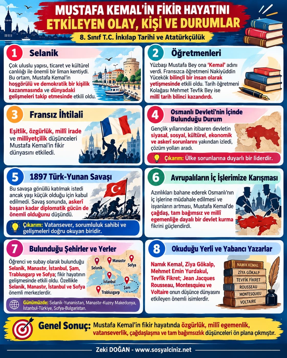 Mustafa Kemal’in Fikir Hayatı İnfografik