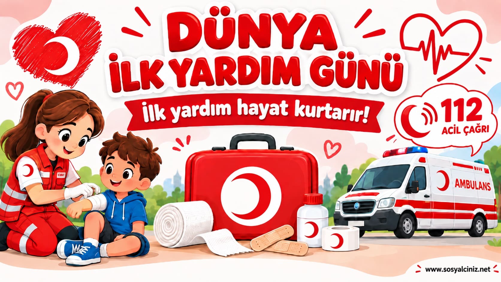 Dünya İlk Yardım Günü Pano Görselleri