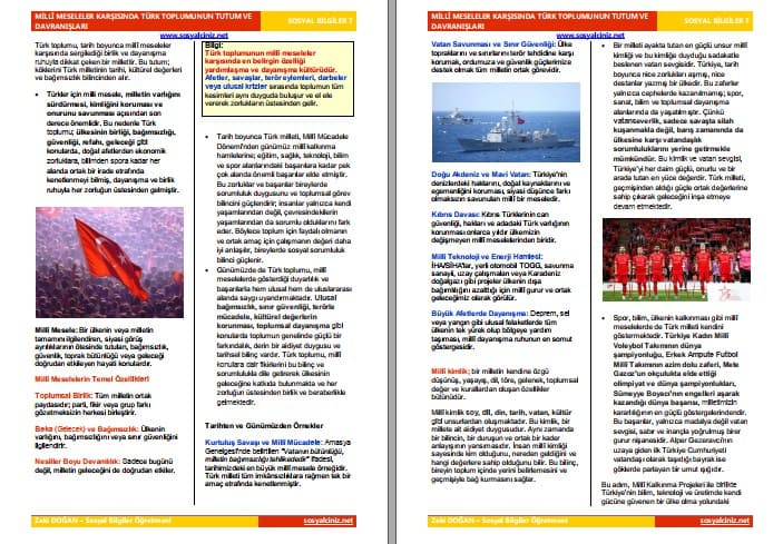 Milli Meseleler Karşısında Türk Toplumunun Tutum ve Davranışları