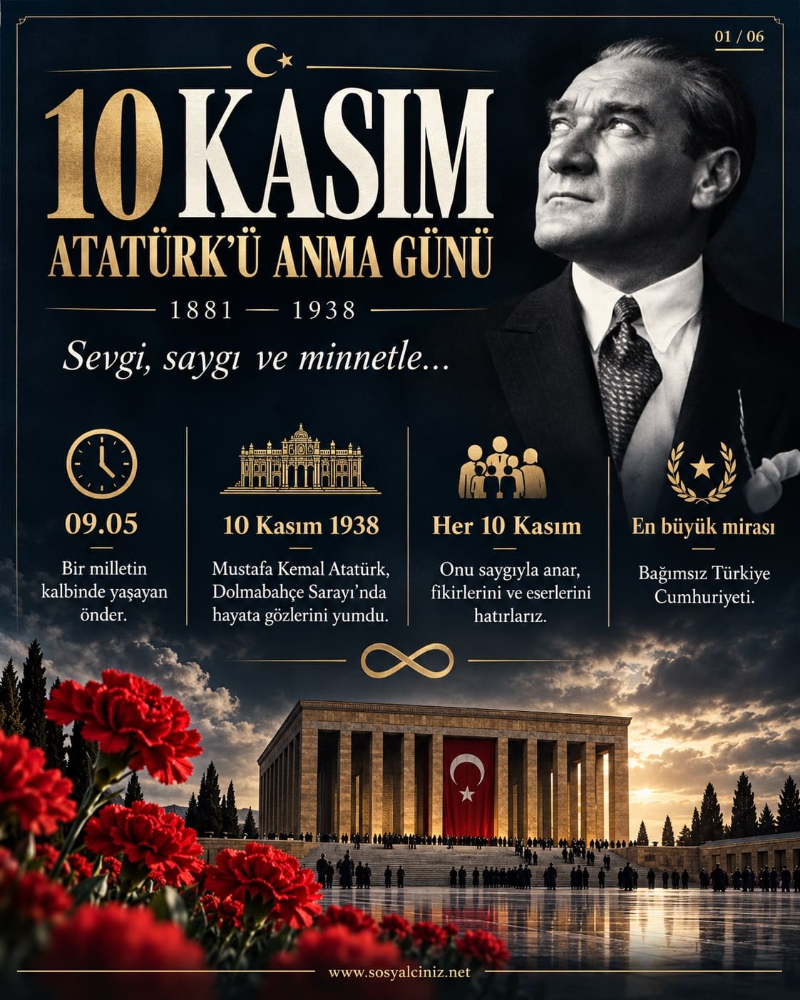 10 Kasım Atatürk’ü Anma Günü Pano Görselleri
