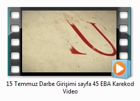 15 Temmuz Darbe Girişimi EBA Karekod Video Sayfa 45